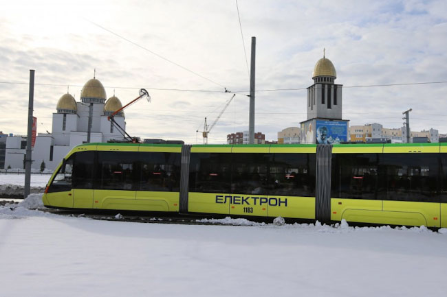 The first official tram round to Sykhiv took place on the 17th of November